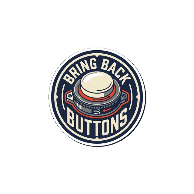 Bring Back Buttons sticker