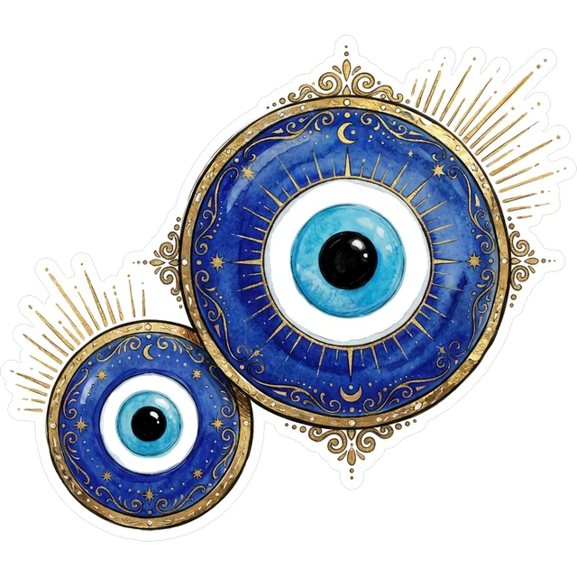 Celestial Evil Eye sticker