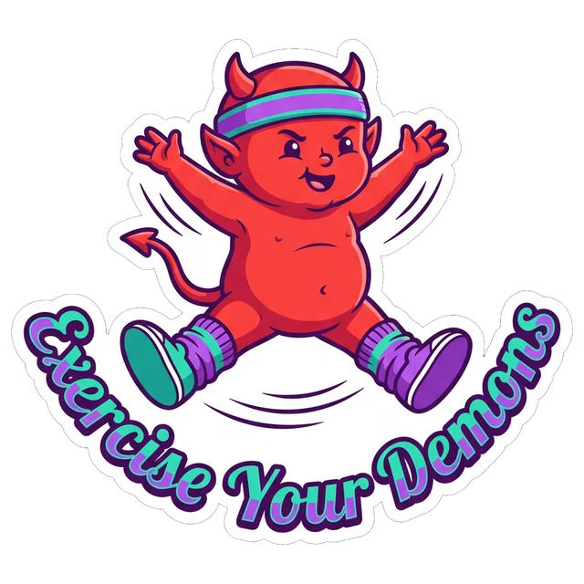 Exercise Your Demons sticker