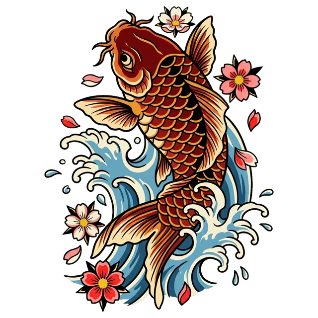 Flash Koi sticker