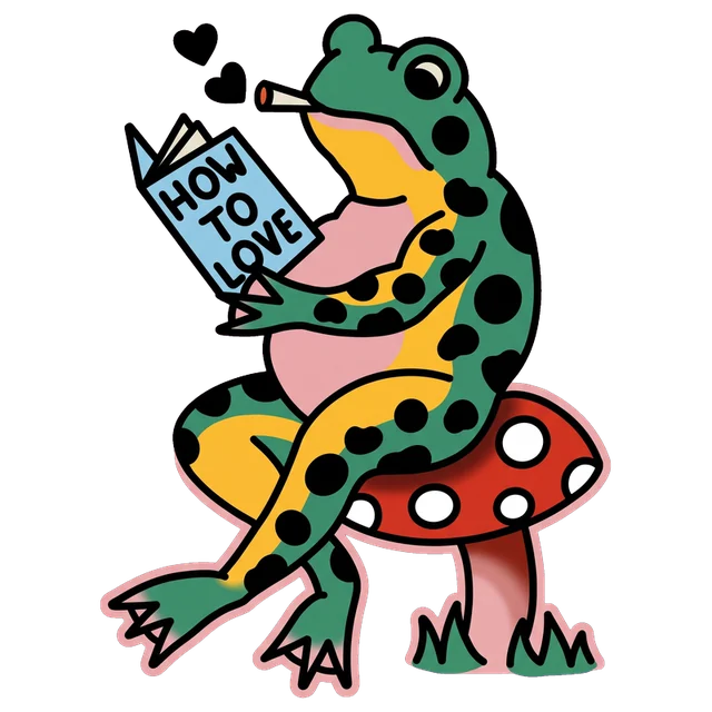 How To Love Frog sticker