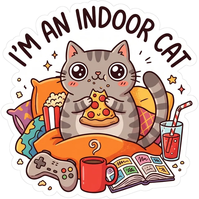 I'm An Indoor Cat sticker