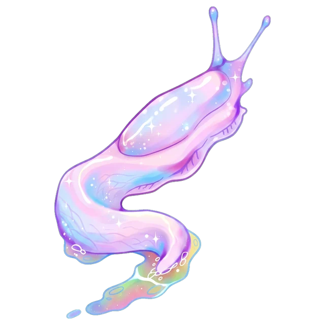 Pastel Galaxy Slug sticker